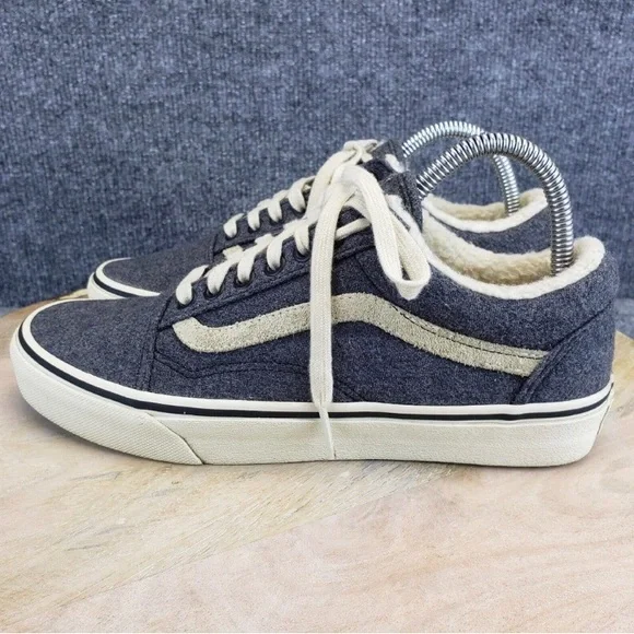 VANS Old Skool Sherpa Womens Size 9 Gray Low Top Sneakers Shoes 721454 - Picture 8 of 12